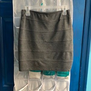 Gray Pencil skirt